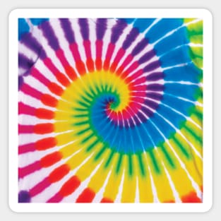 Pastel Rainbow Spiral Tie Dye Sticker